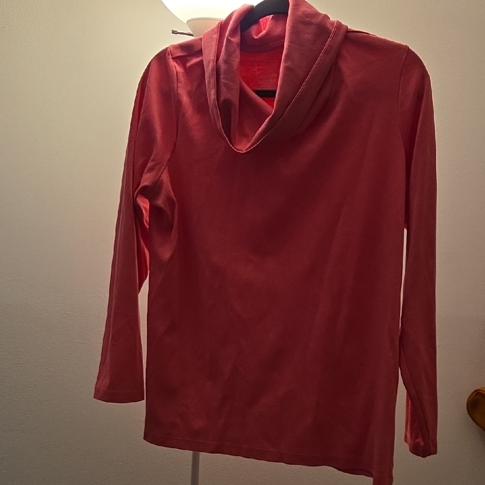 L.L. Bean Women's Coral Cowl Neck Sweater